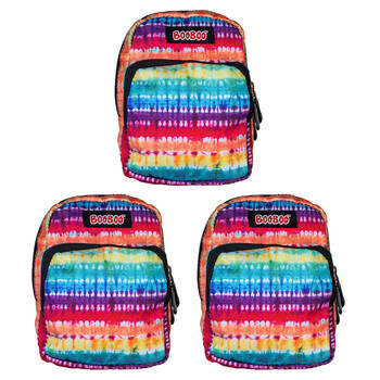 3PK MDI BooBoo Backpack Minis Tie Dye Accordion Mini Bag/Purse 11x15cm 3y+