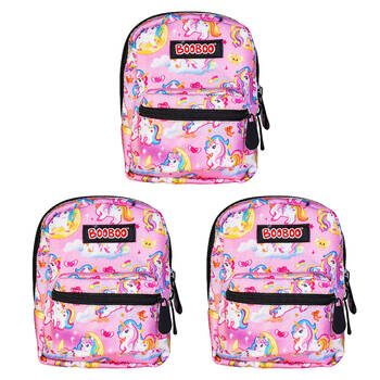3PK MDI BooBoo Backpack Minis Unicorn Rainbow V2 Mini Bag/Purse 11x15cm 3y+
