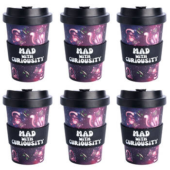 6PK Mad Cat Eco-To-Go Bamboo 470ml Travel Cup 6.5x14.5cm Mad Cat