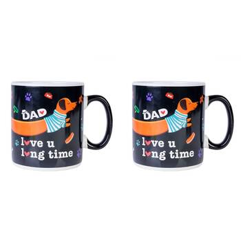 2PK MDI Giant Mug Dachshund Dad Drinkware Coffee/Tea Mug