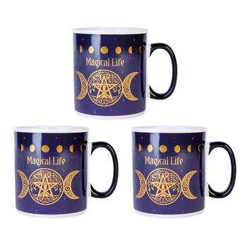 3PK MDI Giant Mug Pentacle Drinkware Oversized Coffee Mug Blue