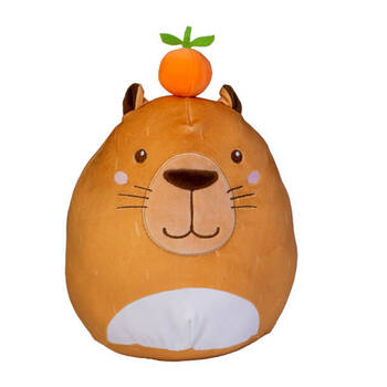 Smooshos Pal Squishy Super Soft Velour Plushie Kids Toy 22x16x22cm Capybara