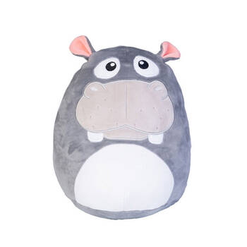 Smooshos Pal Squishy Velour Plushie Kids Toy 22x16x22cm Hippopotamus
