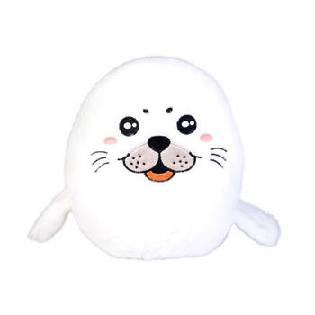 Smooshos Pal Squishy Velour Plushie Kids Toy 22x16x22cm Harp Seal Pup