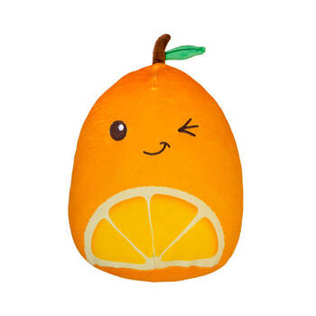 Smooshos Pal Squishy Velour Plushie Kids Toy 22x16x22cm Orange Fruit