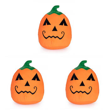 3PK Smooshos Pal Squishy Super Soft Velour Plushie Kids Toy 22x16x22cm Pumpkin