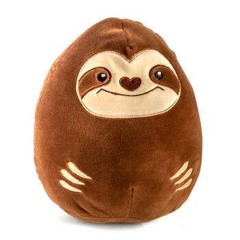 Smooshos Pal Squishy Super Soft Velour Plushie Kids Toy 22x16x22cm Sloth Lounge