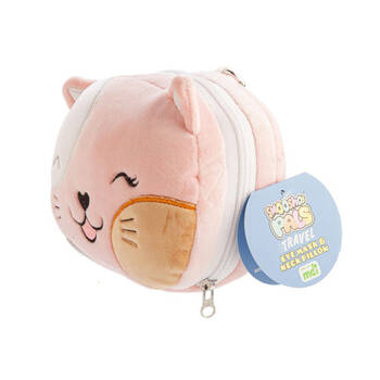 Smooshos Pal Velour Plushie Neck Pillow Kids Toy 17x15x10cm Travel Cat