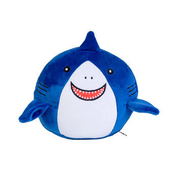 Smooshos Pal Travel 2-in-1 Eye Mask Neck Pillow Shark 17x15cm Blue