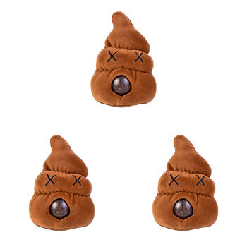 3PK PBJ Plush Ball Jellies Squishy Filled Childrens Toy 8x8x12cm Poop