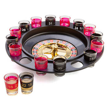 MDI Shot Glass Roulette w/ Shot Glasses Drinking Game 29.5cm