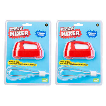 2PK Worlds Smallest Mixer Home/Office Decor Miniature Toy Kids 6y+