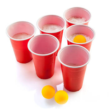 MDI Beer Pong 24 Cups/Ping Pong Balls Set Drinking Game