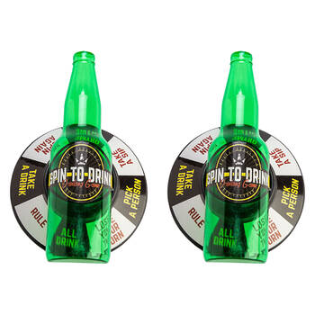 2PK MDI Spin the Bottle Classic Drinking Party Novelty Game 18x6cm