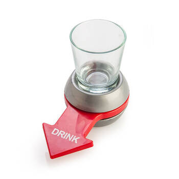 MDI Spin the Shot Novelty Shot Glass Spinner Drinking Game 11.5x6cm