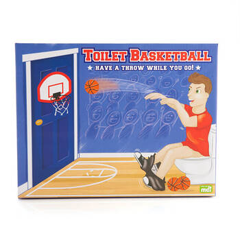 MDI Toilet & Potty Mini Hanging Hoop Basketball Backboard Game Play Toy Set