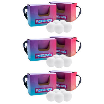 3PK MDI Twerk Pong Hilarious Party Game Kids & Family Activity 1 to 2 Players