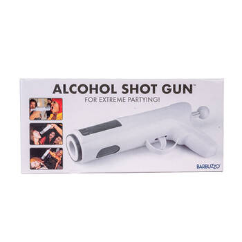 Funwares Alcohol Liquor Dispenser Novelty Shot Gun 27x6cm - White