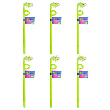 6PK MDI Wiggle Gel Pen School Writting Stationery Kids/Children Chameleon