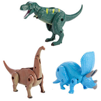 3PK Dino Island Dinosaur Mystery Capsule Toy 5x8cm - Assorted 3y+