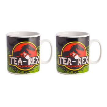 2PK Dino Island Giant Mug Tea-Rex Drinkware Coffee Mug Multicoloured