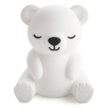 Lil Dreamers Silicone Touch Led Lamp Light Kids Room Decor White - Bear