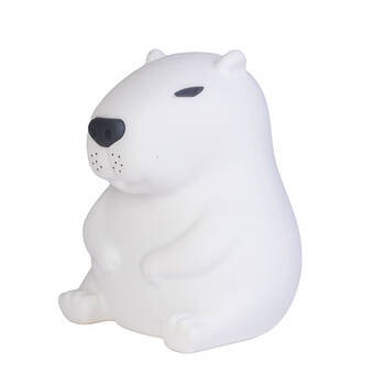 Lil Dreamers Silicone Touch Led Lamp Light Kids Room Decor White - Capybara
