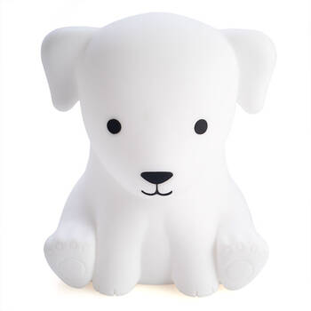 Lil Dreamers Silicone Touch Led Lamp Light Kids Bedroom Decor White - Dog