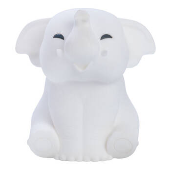 Lil Dreamers Silicone Touch Led Lamp Light Kids Room Decor White - Elephant