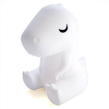 Lil Dreamers Silicone Touch Led Lamp Light Kids Room Decor White - T-Rex