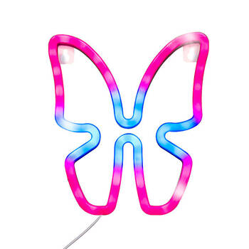 Art + Tech LED Wall Light Butterfly Cute Room Decor Accent Lamp 18x22cm