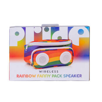 MDI Pride Rainbow Fanny Pack and Rechargable Portable Speaker 34x14.5x4.6cm