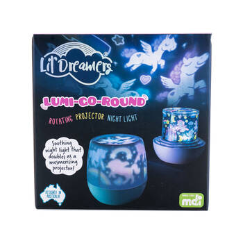 Lil Dreamers Glowing Rotating LED Projector Unicorn 12.9x12.9x12.9cm