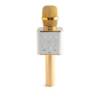 Art + Tech Wireless Bluetooth Karaoke Microphone Rechargeable Gold