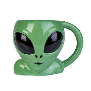 Alien 3D Alien Ceramic Coffee/Tea Mug 15x11.5cm - Green