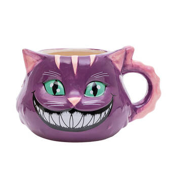 MDI 3D Mad Cat Ceramic Animal Mug 16.5x12.6cm - Purple