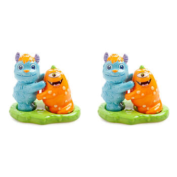 2x 2pc Flavour Mates Salt & Pepper Set 11.6x7.5x10cm Monsterlings Roary Borg