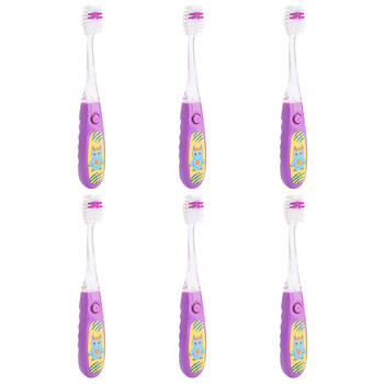 6PK Monsterlings Flashing Toothbrush 26x14.5cm - Monsterling 3y+