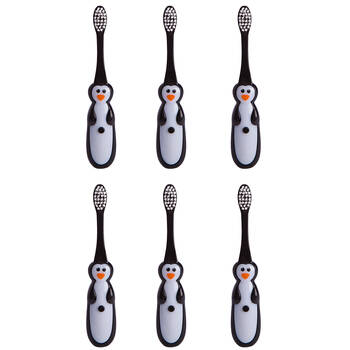 6PK Penguin Island Flashing Toothbrush 26x14.5cm - Penguin 3y+