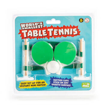 Worlds Smallest Table Tennis Board Game Miniature Toy Set Kids 8y+