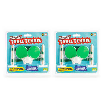 2PK Worlds Smallest Table Tennis Board Game Miniature Toy Set Kids 8y+