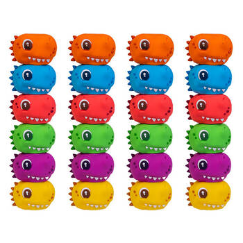 4PK Dino Island Unique Cute Stackable Highlighters Writing Stationery Assorted