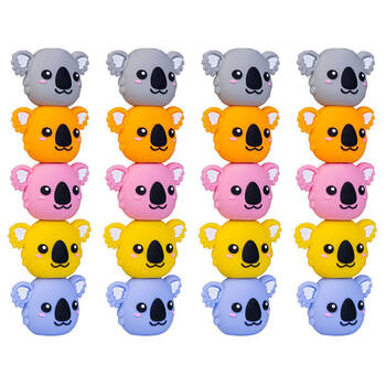 4PK Outback Mates Stackable Highlighters Writing Stationery Koala Assorted