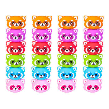 4PK MDI Stackable Highlighters Writing Stationery Red Panda Assorted