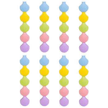 8PK Aquaworld Stackable Highlighters Writing Stationery Seashells Assorted