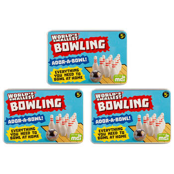 3PK Worlds Smallest Bowling Board Game Miniature Toy Set Kids/Children 5y+