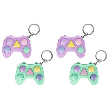 4PK Worlds Smallest Memory Game Keyring/Keychain Miniature Toy Kids 6+ Assorted