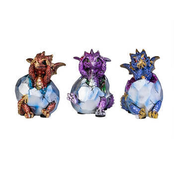 Mystical Worlds 3 Wise Baby Dragons Figurine/Statue 6x8cm