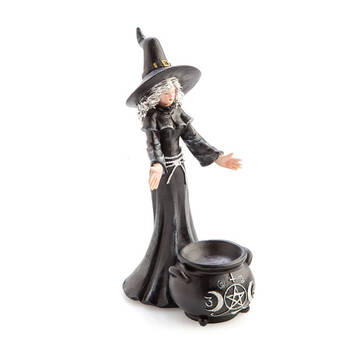 MDI Stick Incense Burner Witch Rock Stand/Holder Black 20x13cm Home Decor