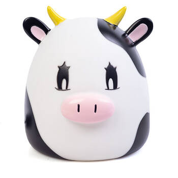 Smooshos Pal Table Lamp Children Night Lightning Bedroom Decor White Cow